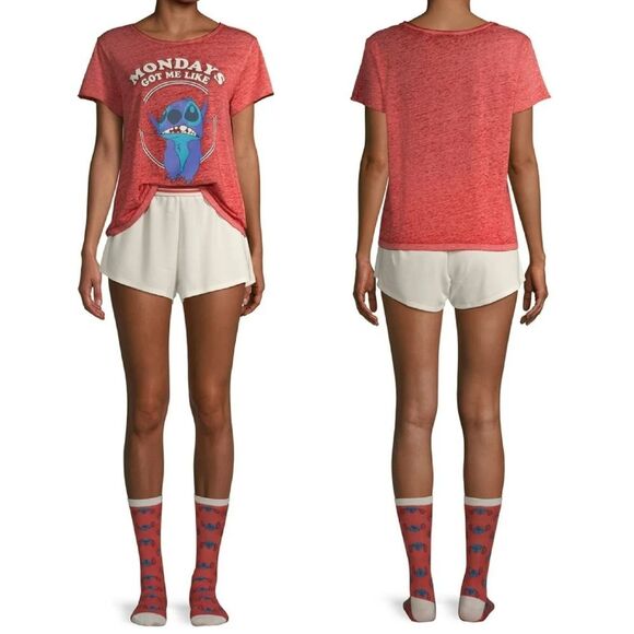 Disney Red Stitch Graphic Sleepwear TShirt Top Plussize 2X - Picture 4 of 11